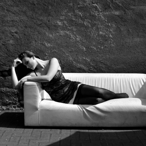 Marco Finelli fotografia di ritratto glamour in bianco e nero